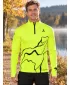 Muška sportska majica premium plus ALTISPORT VOJ/ALM073MI04 FLUO-ŽUTA