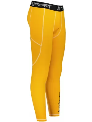 Muške duge premium sportske tajice ALTISPORT VOJ/ALM000LEG01 NARANČASTA