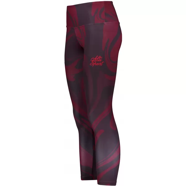  Ženske duge premium tajice ALTISPORT VOJ/ALW072LEG01 VINO-CRVENO 