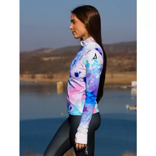 Ženska premium plus sportska majica ALTISPORT VOJ/ALW055MI04 LJUBIČASTA/PLAVA 