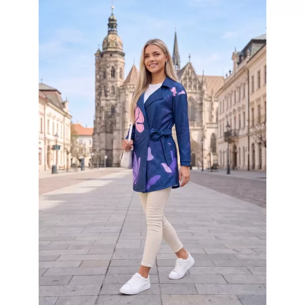  Ženska dukserica Premium torba ALTISPORT VOJ/ALW086MI05 TAMNO PLAVO-LJUT 