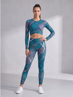 Ženske duge premium tajice ALTISPORT VOJ/ALW082LEG01 KEROZIN