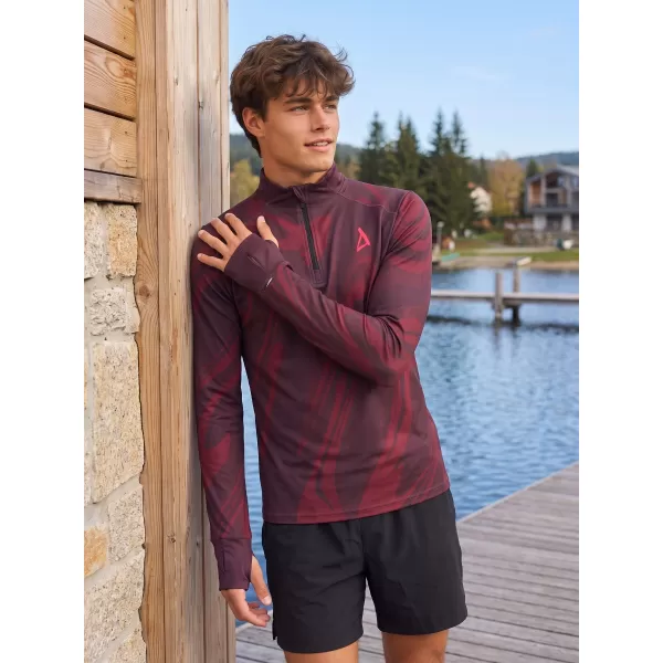  Muška sportska majica premium plus ALTISPORT VOJ/ALM072MI04 VINO-CRVENO 
