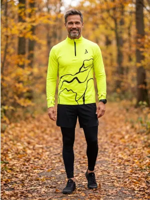 Muška sportska majica premium plus ALTISPORT VOJ/ALM073MI04 FLUO-ŽUTA