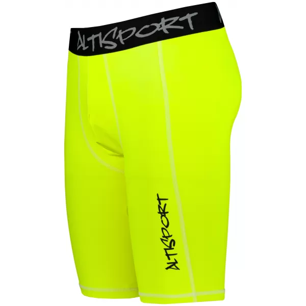  Muške sportske tajice iznad koljena premium ALTISPORT VOJ/ALM000LEG02 FLUO-ŽUTA 