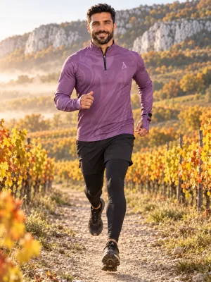 Muška sportska majica premium plus ALTISPORT VOJ/ALM072MI04 LJUBIČASTA