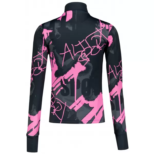  Ženska premium plus sportska majica ALTISPORT VOJ/ALW076MI04 CRNA/FLUO ROZA 