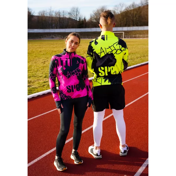  Muška sportska majica premium plus ALTISPORT VOJ/ALM076MI04 FLUO-ŽUTA 