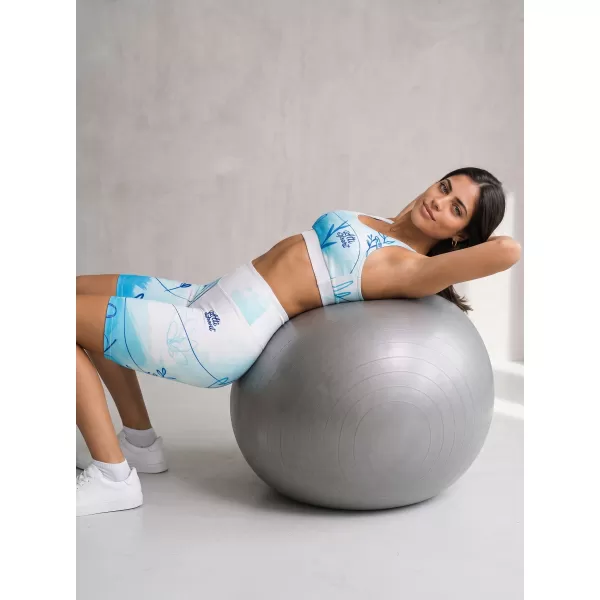  Ženske tajice iznad koljena premium ALTISPORT VOJ/ALW083LEG02 BIJELO PLAVA 