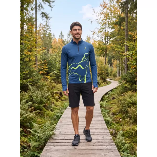  Muška sportska majica premium plus ALTISPORT VOJ/ALM073MI04 TAMNO-FLUO ŽUTA 