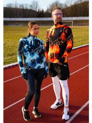 Muška sportska majica premium plus ALTISPORT VOJ/ALM076MI04 NARANČASTA/CRNA