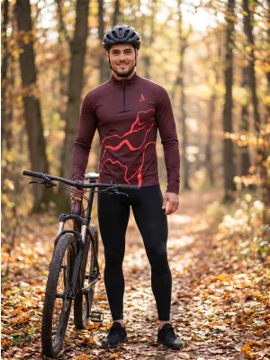 Muška sportska majica premium plus ALTISPORT VOJ/ALM073MI04 VINO-CRVENO