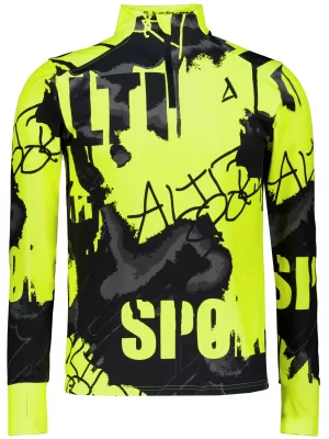 Muška sportska majica premium plus ALTISPORT VOJ/ALM076MI04 FLUO-ŽUTA