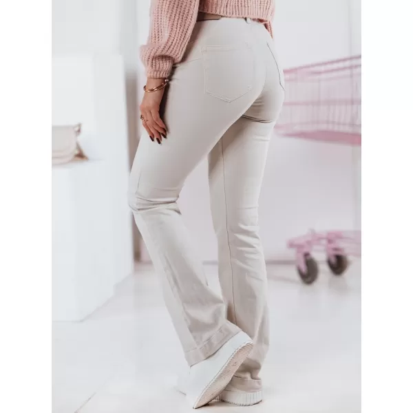  Ladijske hlače DSTREET FLAREJOY UY2367 BEŽ 