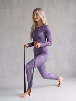 Ženske duge premium tajice ALTISPORT VOJ/ALW072LEG01 LJUBIČASTA