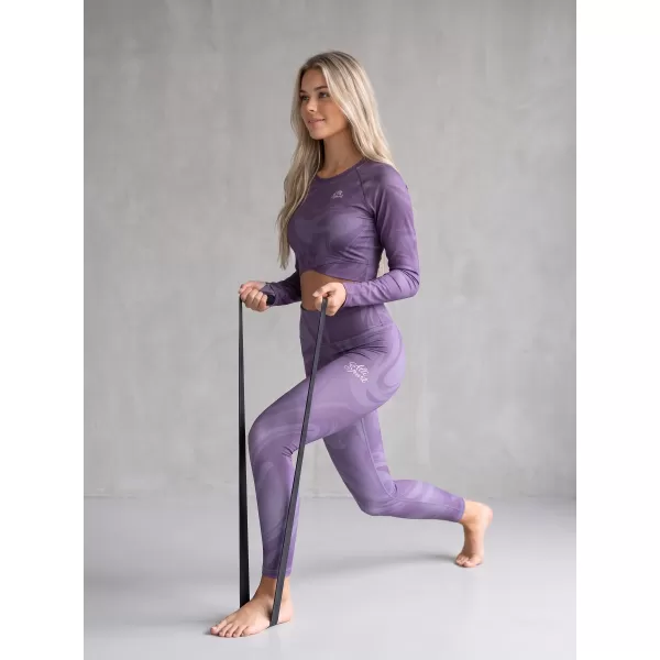  Ženske duge premium tajice ALTISPORT VOJ/ALW072LEG01 LJUBIČASTA 