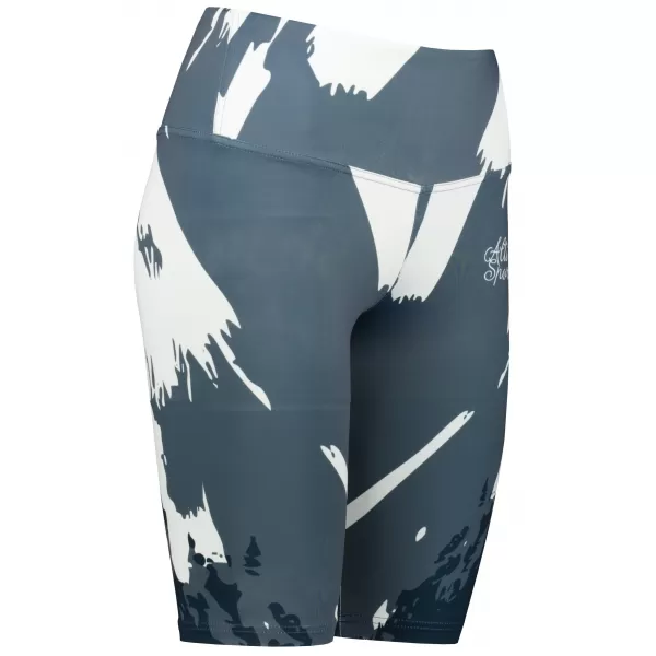  Ženske tajice iznad koljena premium ALTISPORT VOJ/ALW081LEG02 CRNO-SIVA 