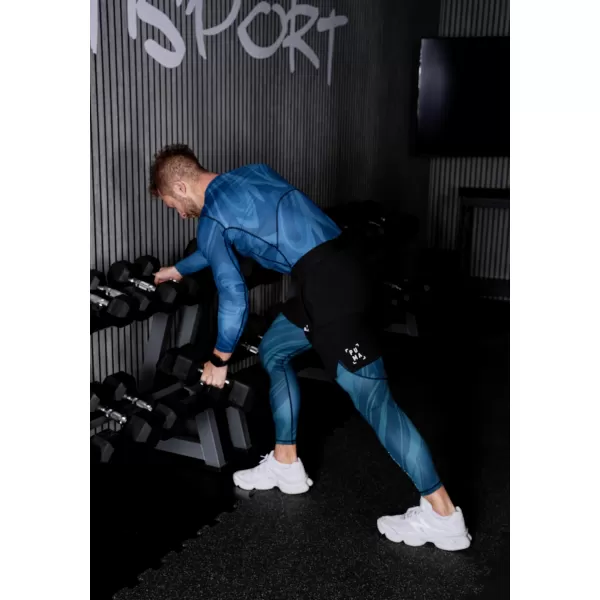  Muške duge premium sportske tajice ALTISPORT VOJ/ALM072LEG01 KEROZIN 