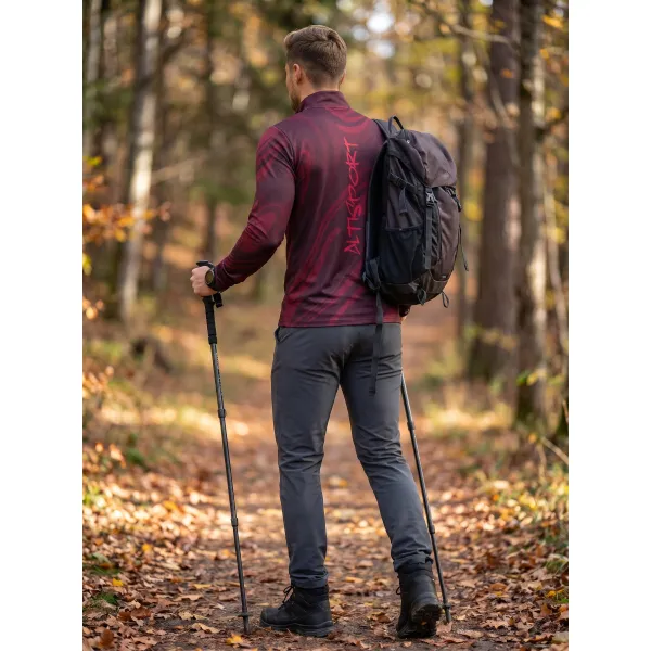  Muška sportska majica premium plus ALTISPORT VOJ/ALM072MI04 VINO-CRVENO 