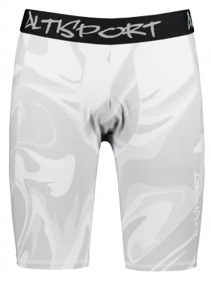 Muške sportske tajice iznad koljena premium ALTISPORT VOJ/ALM072LEG02 SIVA