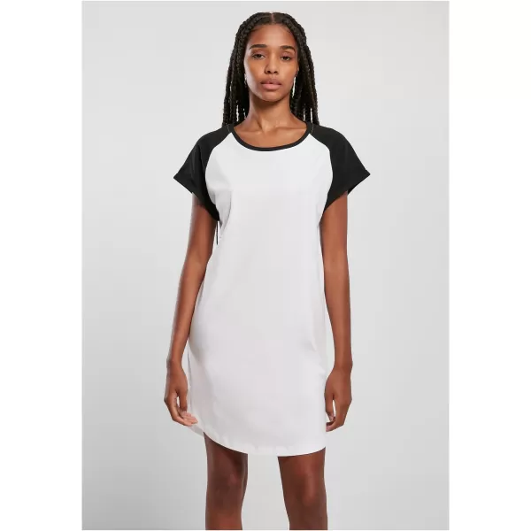  Haljina URBAN CLASSICS TB5030 BIJELA/CRNA 