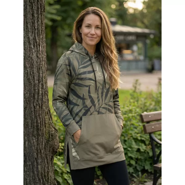  Ženski funkcionalni produljeni sweatshirt premium ALTISPORT VOJ/ALW094MI03 SMEĐA 