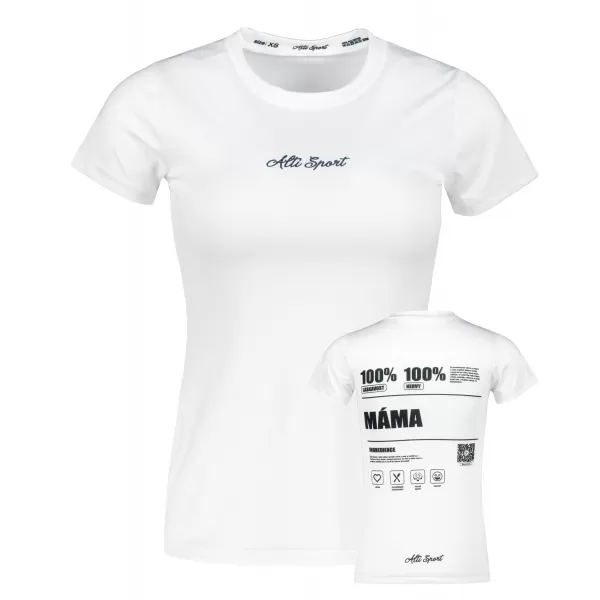  Ženska premium funkcionalna majica ALTISPORT MÁMA VOJ/ALW092TR01 BIJELA 