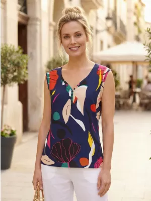 Ženska bluza ALTISPORT EARLA TAMNOPLAVA