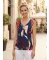 Ženska bluza ALTISPORT EARLA TAMNOPLAVA