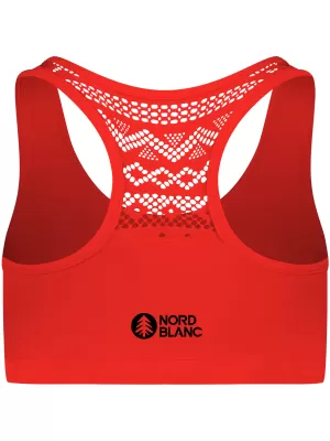 Ženski sportski grudnjak NORDBLANC STABILITY NBSFL8034 NARANČASTA TINTA