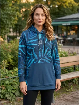 Ženski funkcionalni produljeni sweatshirt premium ALTISPORT VOJ/ALW094MI03 PLAVA