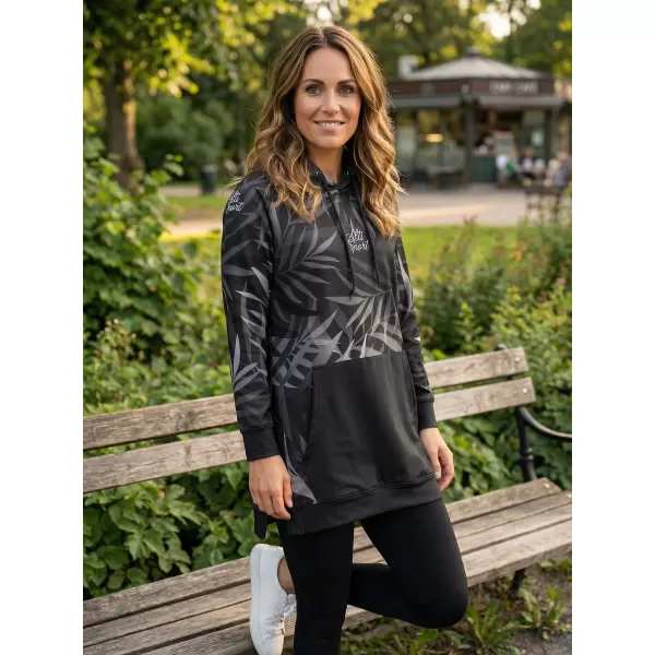  Ženski funkcionalni produljeni sweatshirt premium ALTISPORT VOJ/ALW094MI03 CRNA 