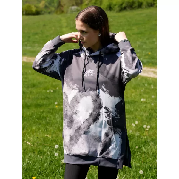  Ženski funkcionalni produljeni sweatshirt premium ALTISPORT VOJ/ALW093MI03 SIVA 