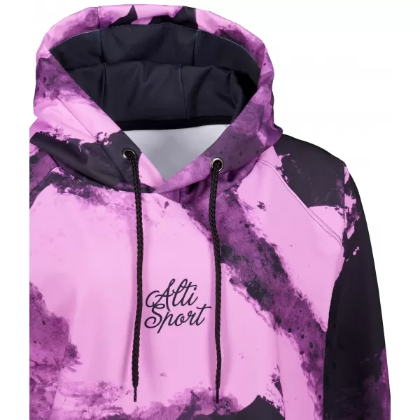  Ženski funkcionalni produljeni sweatshirt premium ALTISPORT VOJ/ALW093MI03 LJUBIČASTA/CRNA 