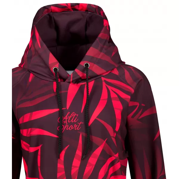  Ženski funkcionalni produljeni sweatshirt premium ALTISPORT VOJ/ALW094MI03 VINO/CRVENO 