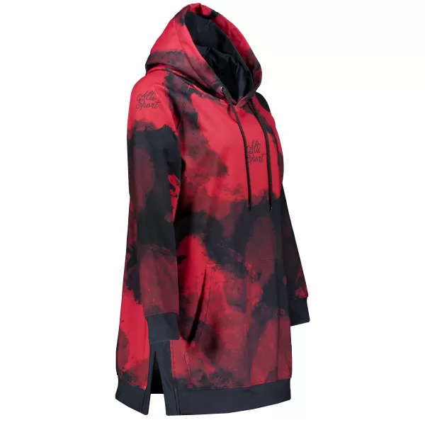  Ženski funkcionalni produljeni sweatshirt premium ALTISPORT VOJ/ALW093MI03 CRVENA 