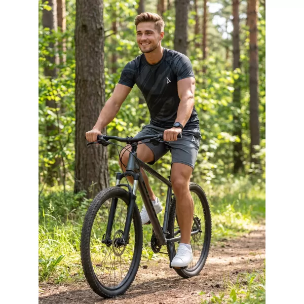  Muška funkcionalna kompresijska majica kratkih rukava premium ALTISPORT VOJ/ALM072TR04 CRNA 