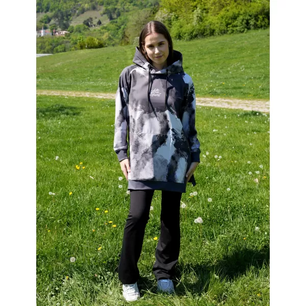  Ženski funkcionalni produljeni sweatshirt premium ALTISPORT VOJ/ALW093MI03 SIVA 