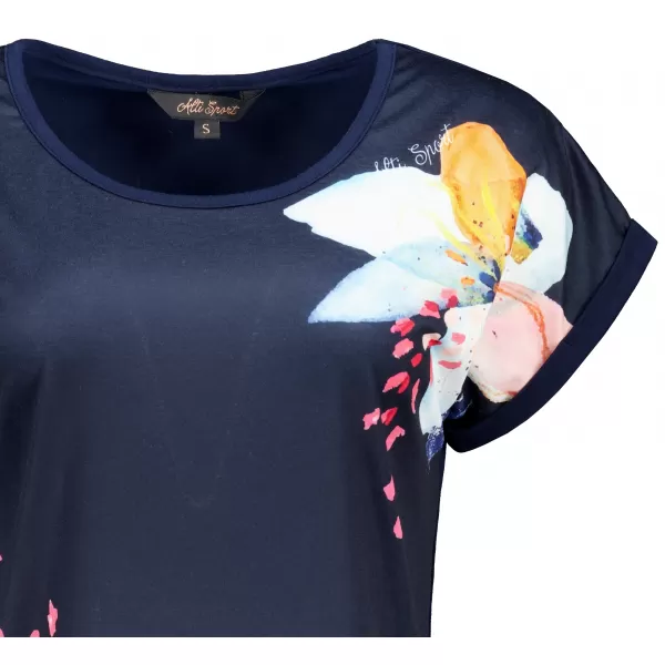  Ženska majica kratkih rukava ALTISPORT EBBA TAMNOPLAVA 