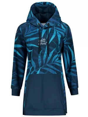 Ženski funkcionalni produljeni sweatshirt premium ALTISPORT VOJ/ALW094MI03 PLAVA