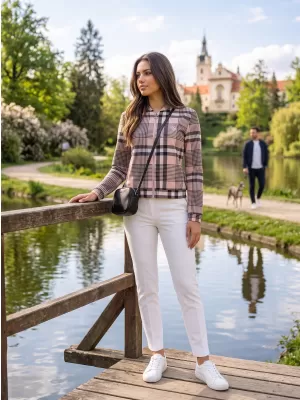 Ženska jakna ALTISPORT ELICE SVIJETLO BEŽ
