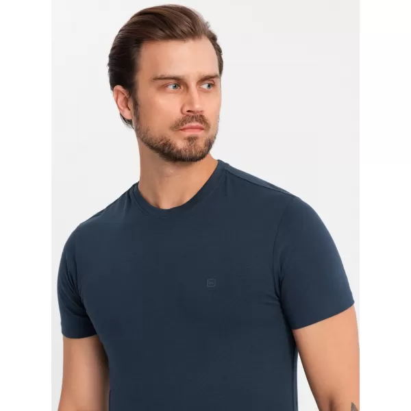  Košulja OMBRE OM-TSBS-0232 BIJELA/MORNARICA 
