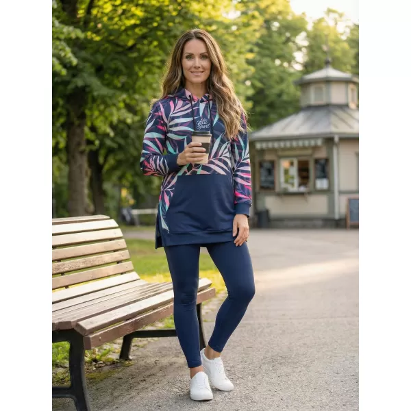  Ženski funkcionalni produljeni sweatshirt premium ALTISPORT VOJ/ALW094MI03 ROZA/MENTA 