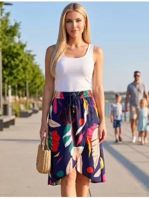 Ženska suknja ALTISPORT EFEA TAMNOPLAVA