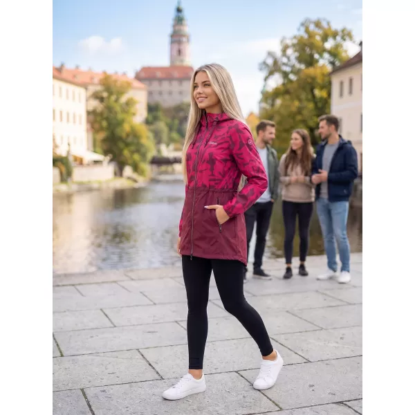  Ženski kaput ALTISPORT ELANI TAMNOCRVENA 