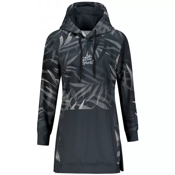  Ženski funkcionalni produljeni sweatshirt premium ALTISPORT VOJ/ALW094MI03 CRNA 
