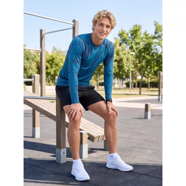  Vrhunska muška funkcionalna kompresijska majica dugih rukava ALTISPORT VOJ/ALM079TR03 PLAVA 