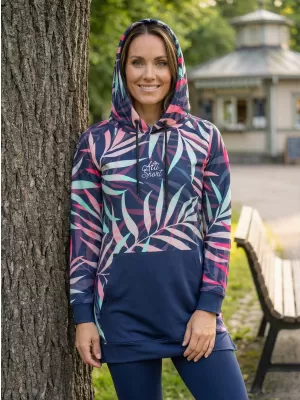 Ženski funkcionalni produljeni sweatshirt premium ALTISPORT VOJ/ALW094MI03 ROZA/MENTA