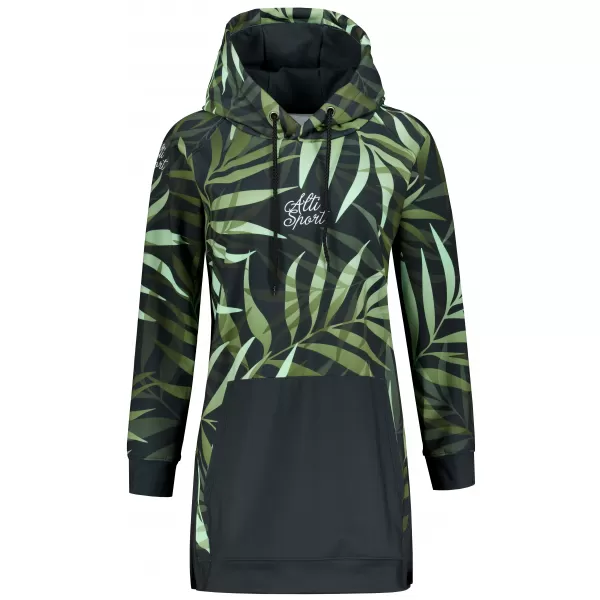  Ženski funkcionalni produljeni sweatshirt premium ALTISPORT VOJ/ALW094MI03 ZELENA 