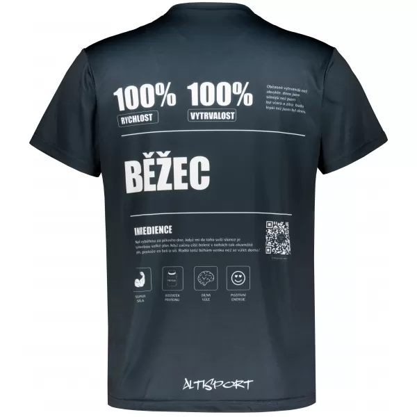  Muška premium funkcionalna majica ALTISPORT BĚŽEC VOJ/ALM091TR01 CRNA 